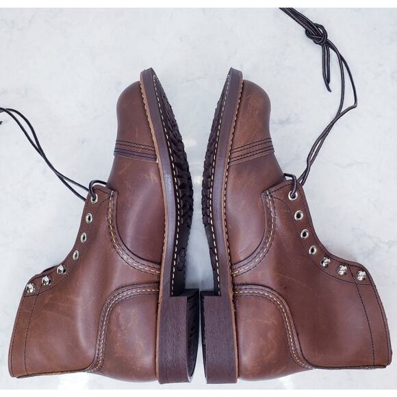 NWOB RED WING Shoes 8111 Iron Ranger 6" Boot w/ Vibram Sole Men's US Size 8.5D - Picture 9 of 15